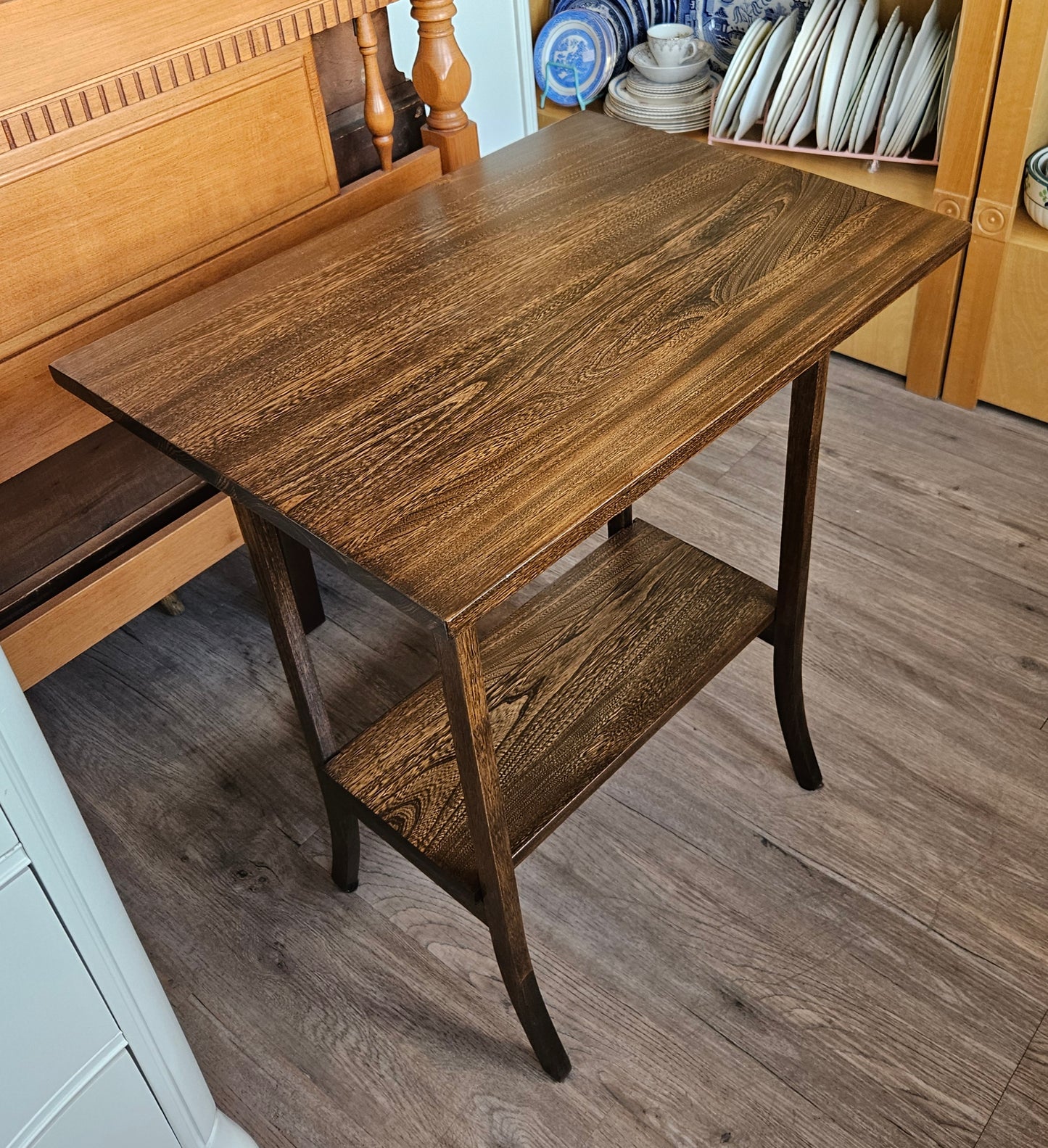 Parlour table with shelf, rectangular