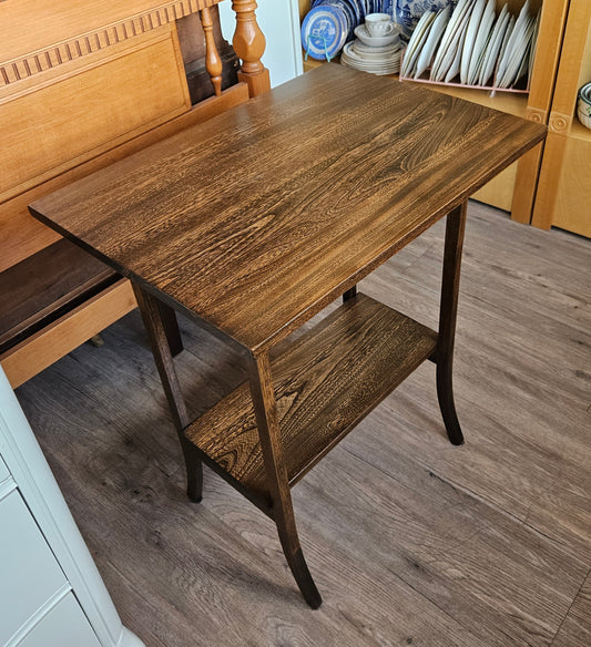 Parlour table with shelf, rectangular