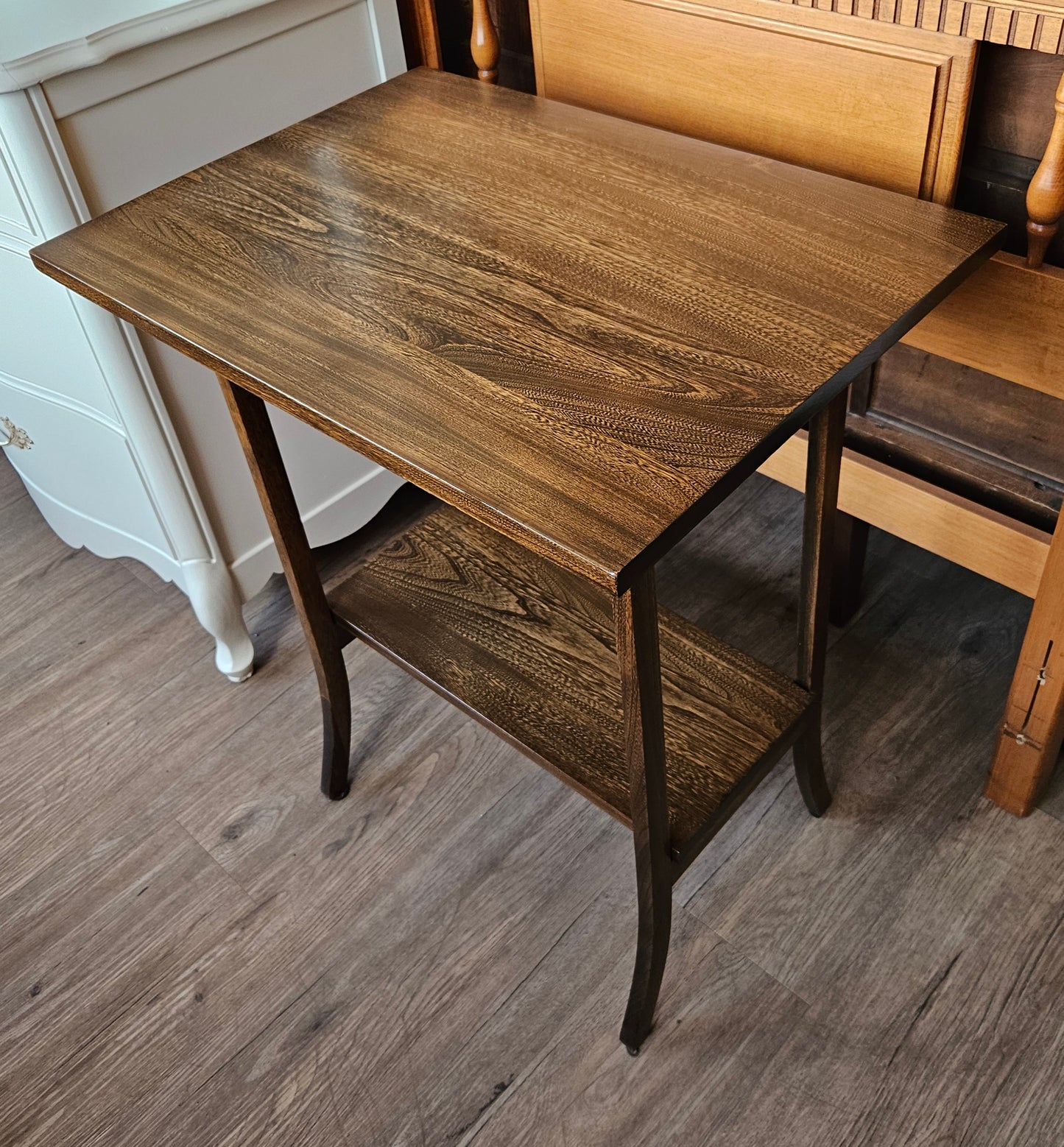 Parlour table with shelf, rectangular