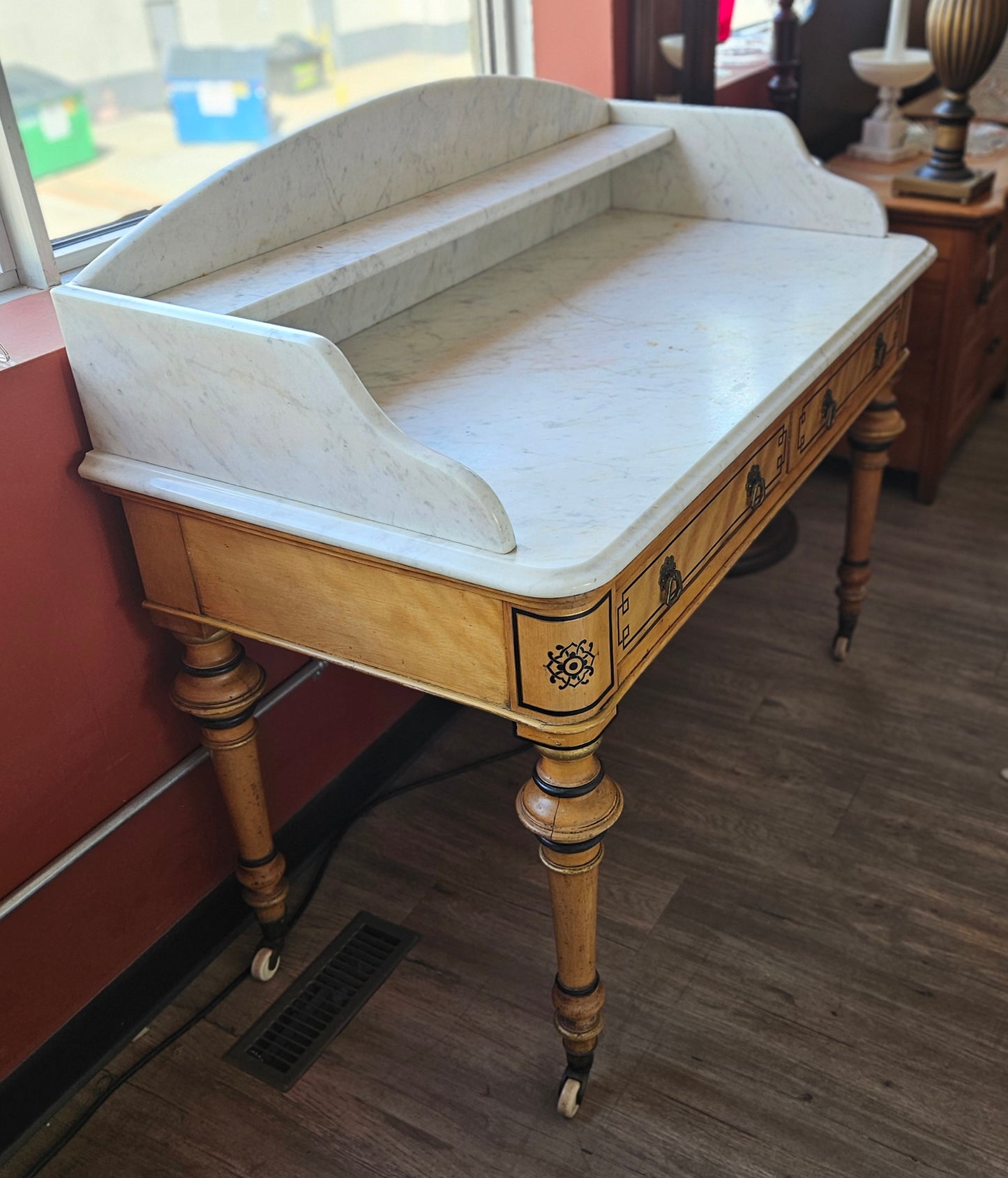 Victorian marble topped wash-stand