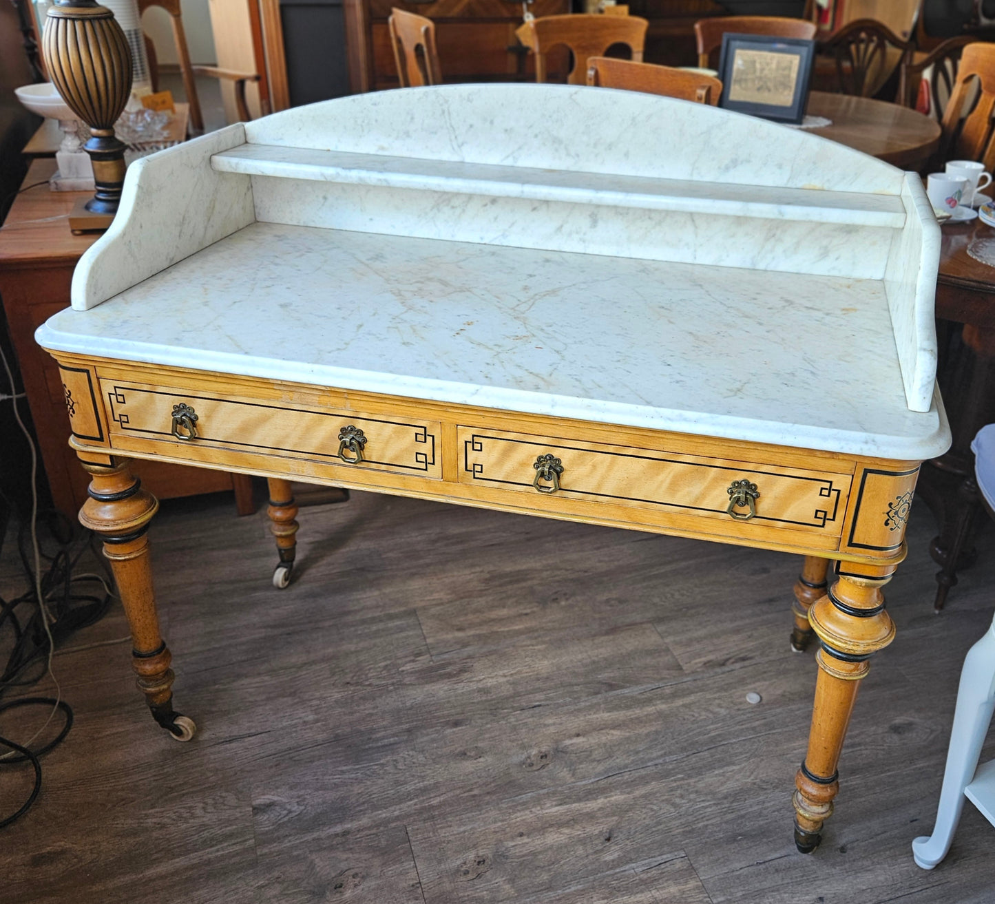 Victorian marble topped wash-stand