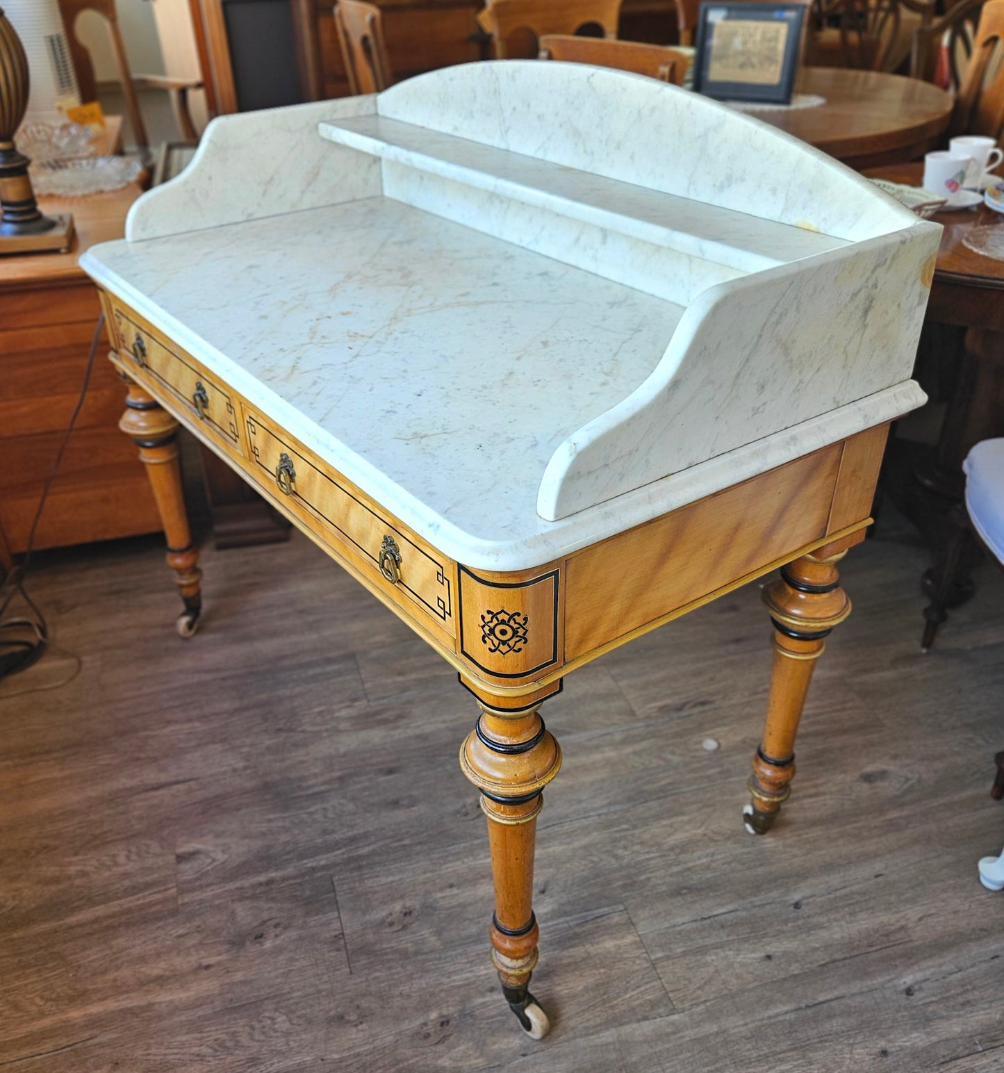 Victorian marble topped wash-stand