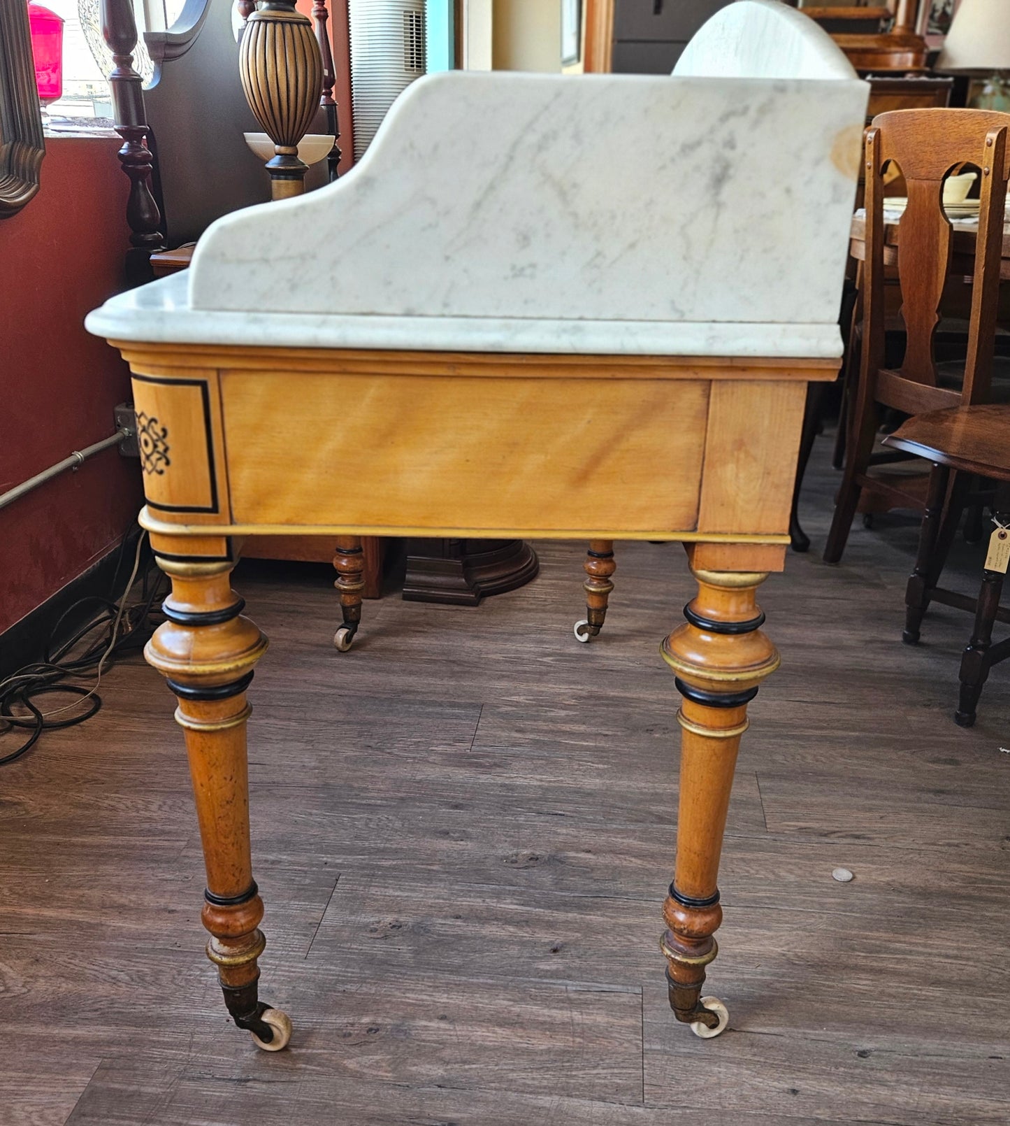 Victorian marble topped wash-stand