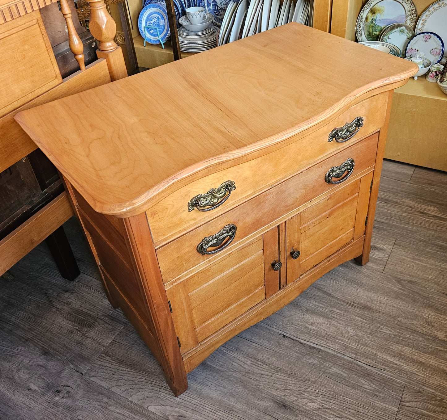 Vintage maple washstand