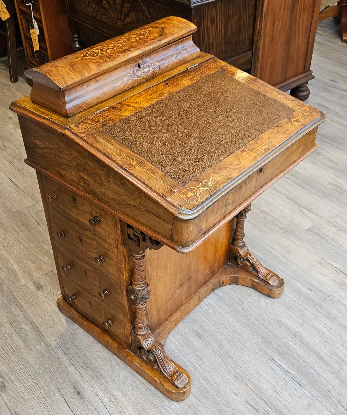 Antique ship captain's desk