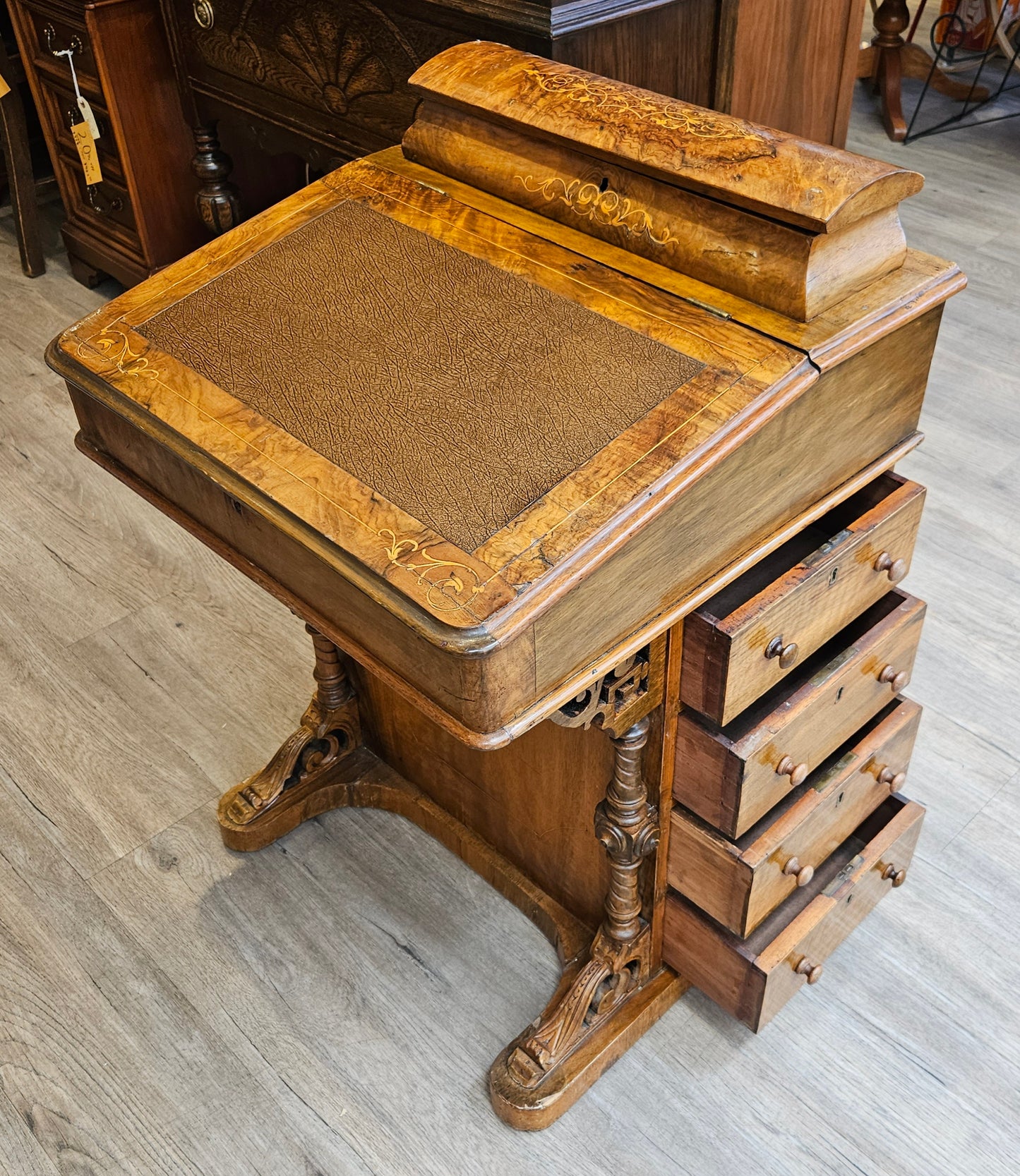 Antique ship captain's desk