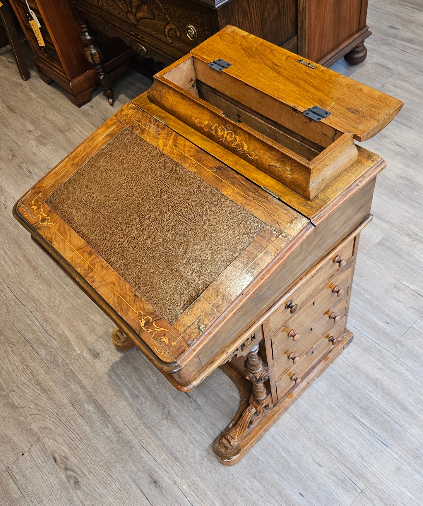 Antique ship captain's desk