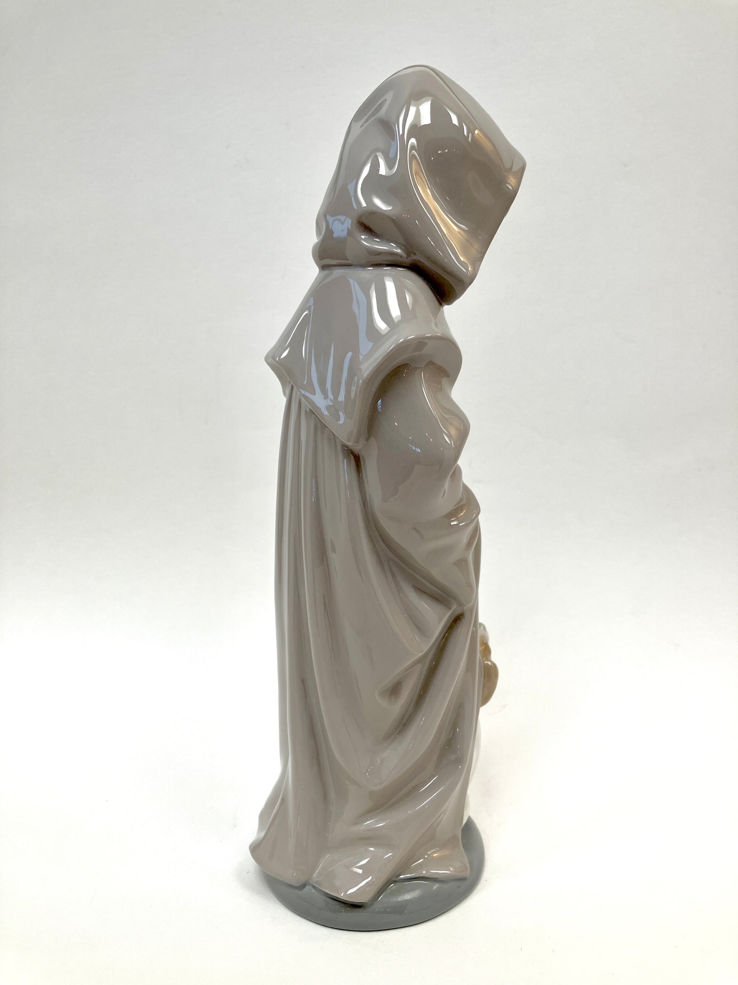 NAO, Lladro, hooded and Cloaked Boy with Dog, Porcelain, Figurine