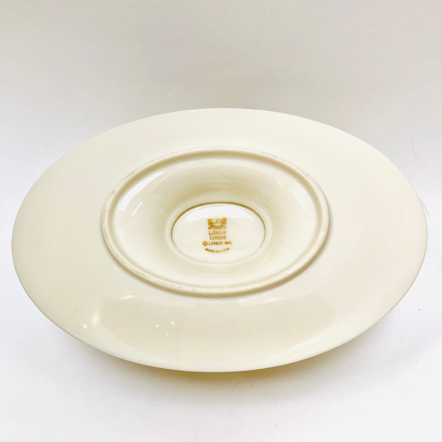 Lenox, Tuxedo, Gravy Boat and Attached Liner, Vintage