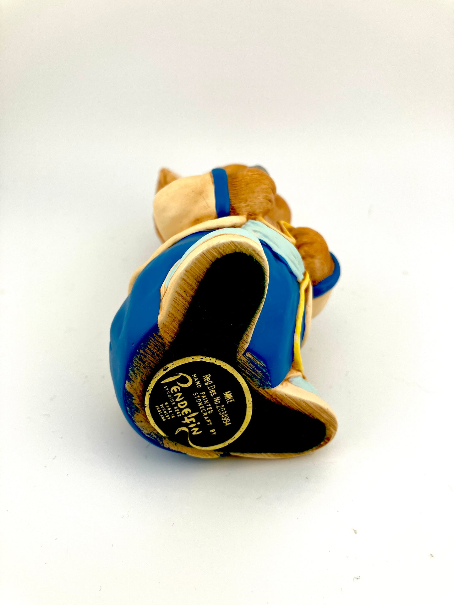 Pendelfin, Mike, Microphone, Blue Cuffs, England, Vintage, Figurine, Figurines, Rabbit, Bunny, Stonecraft, Collectible