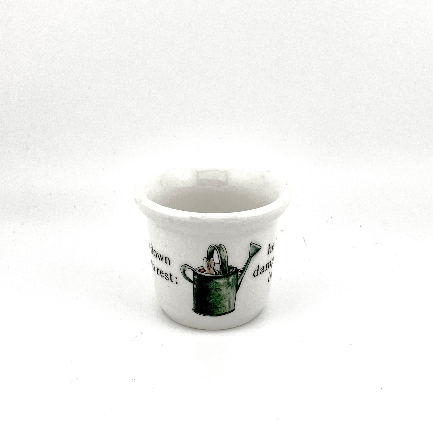 Peter Rabbit, Wedgwood & Barlaston of Etruria, Egg Cup, Frederick Warne & Co, Porcelain, Beatrix Potter, Cylindrical