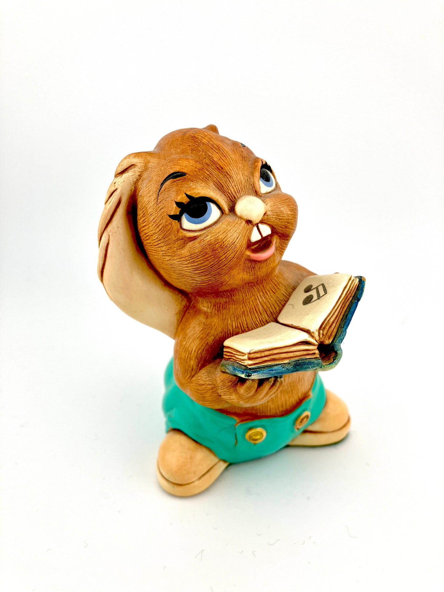Pendelfin, Solo, Singer, Music, England, Vintage, Figurine, Figurines, Rabbit, Bunny, Stonecraft, Collectible