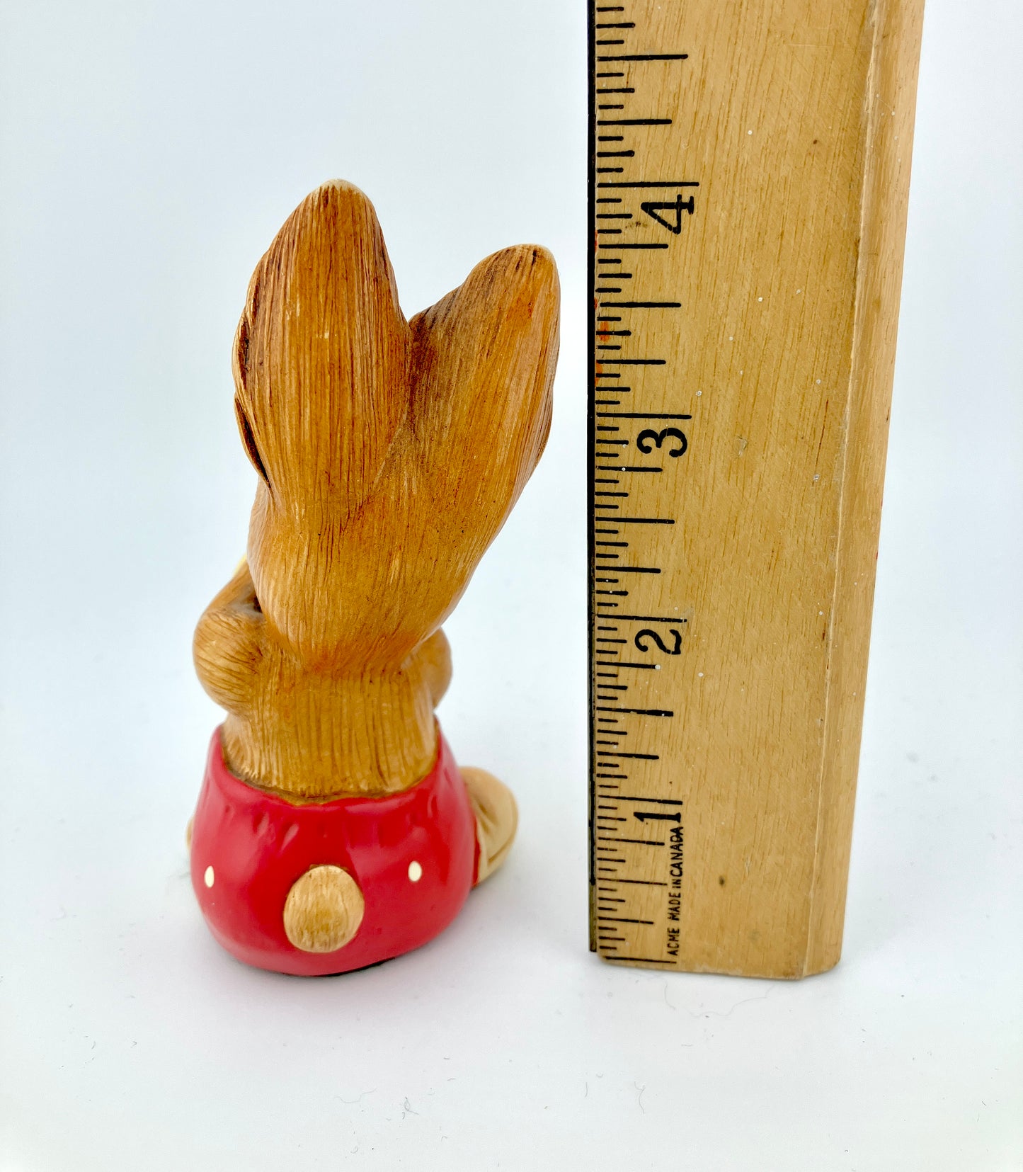 Pendelfin, Phumf, Dark Pink (Red) Pants, England, Vintage, Figurine, Figurines, Rabbit, Bunny, Stonecraft, Collectible