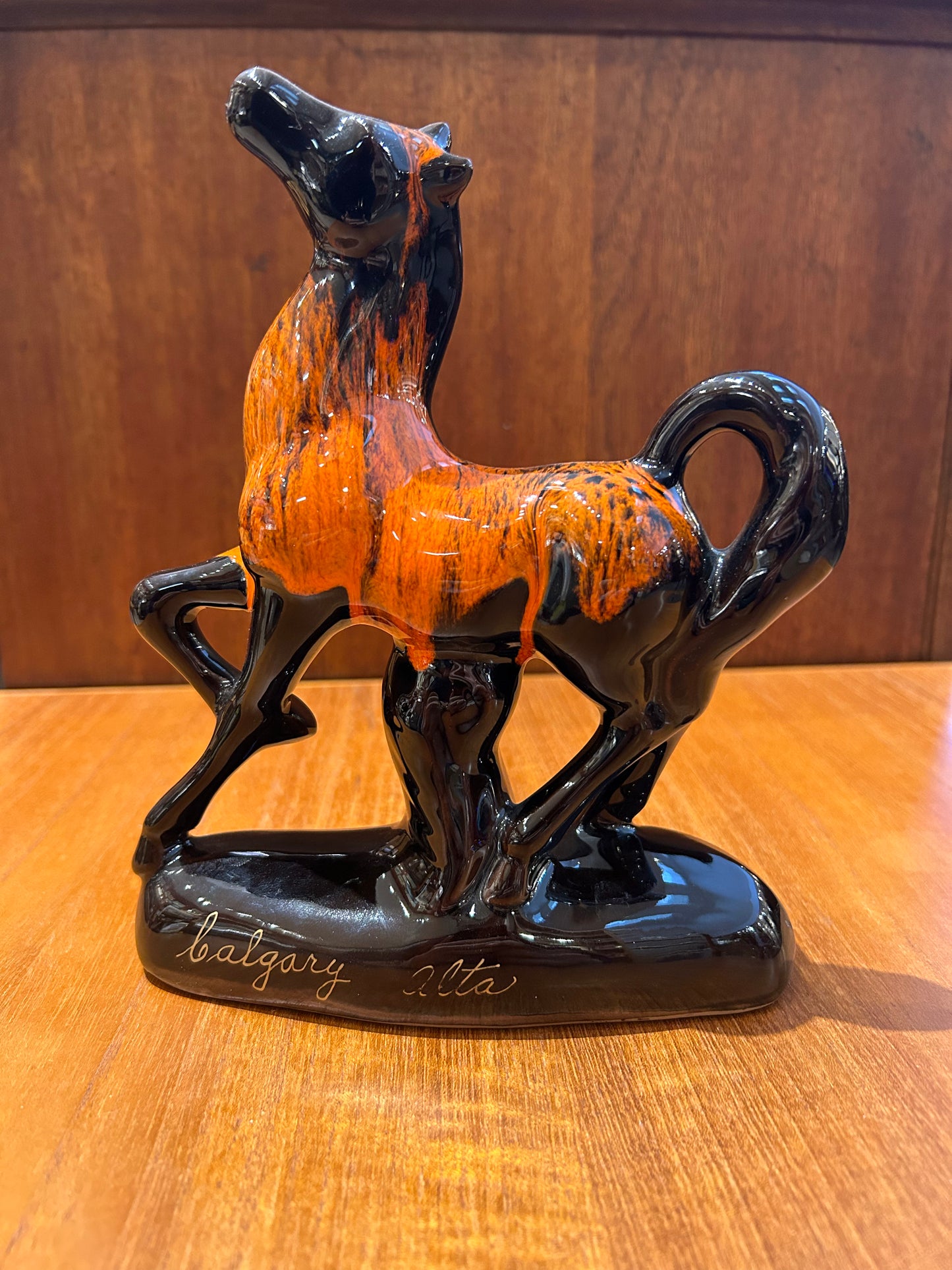 Canuck Pottery Horse Figurine, Vintage