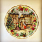 Royal Albert, Christmas Carol Singers, Old Country Roses, 1991, England, Bone China Plate, Vintage