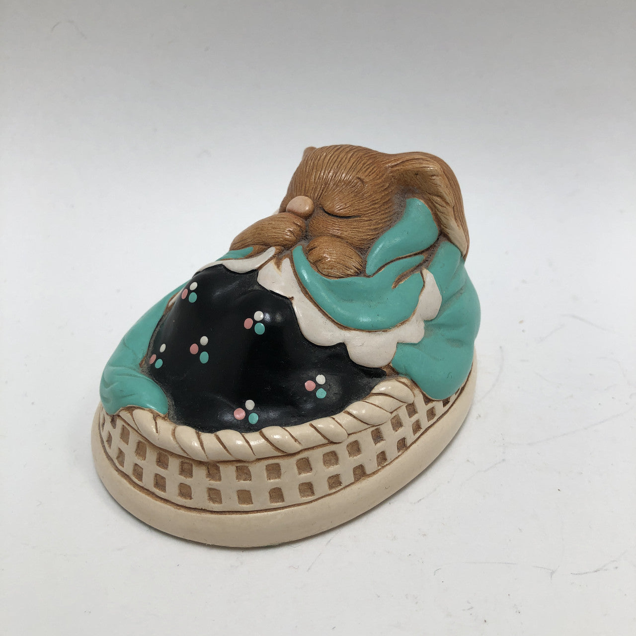Pendelfin rabbit, Poppet Green and Black