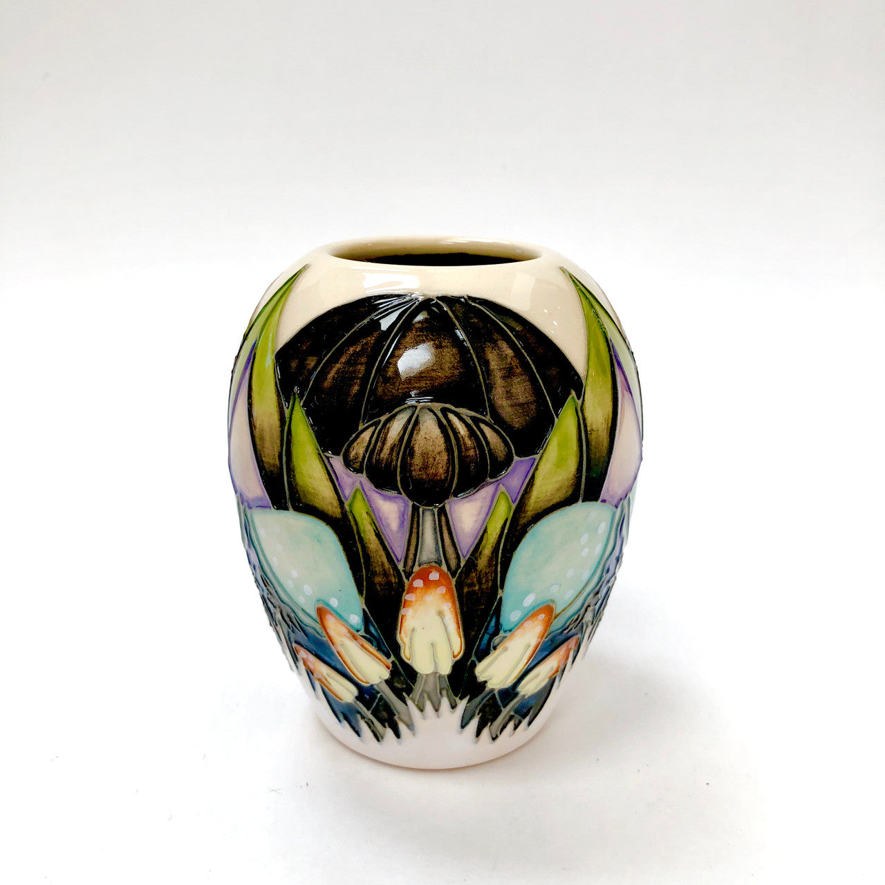 Moorcroft, Indigo Lace, Vase, 102-3, Vicky Lovatt