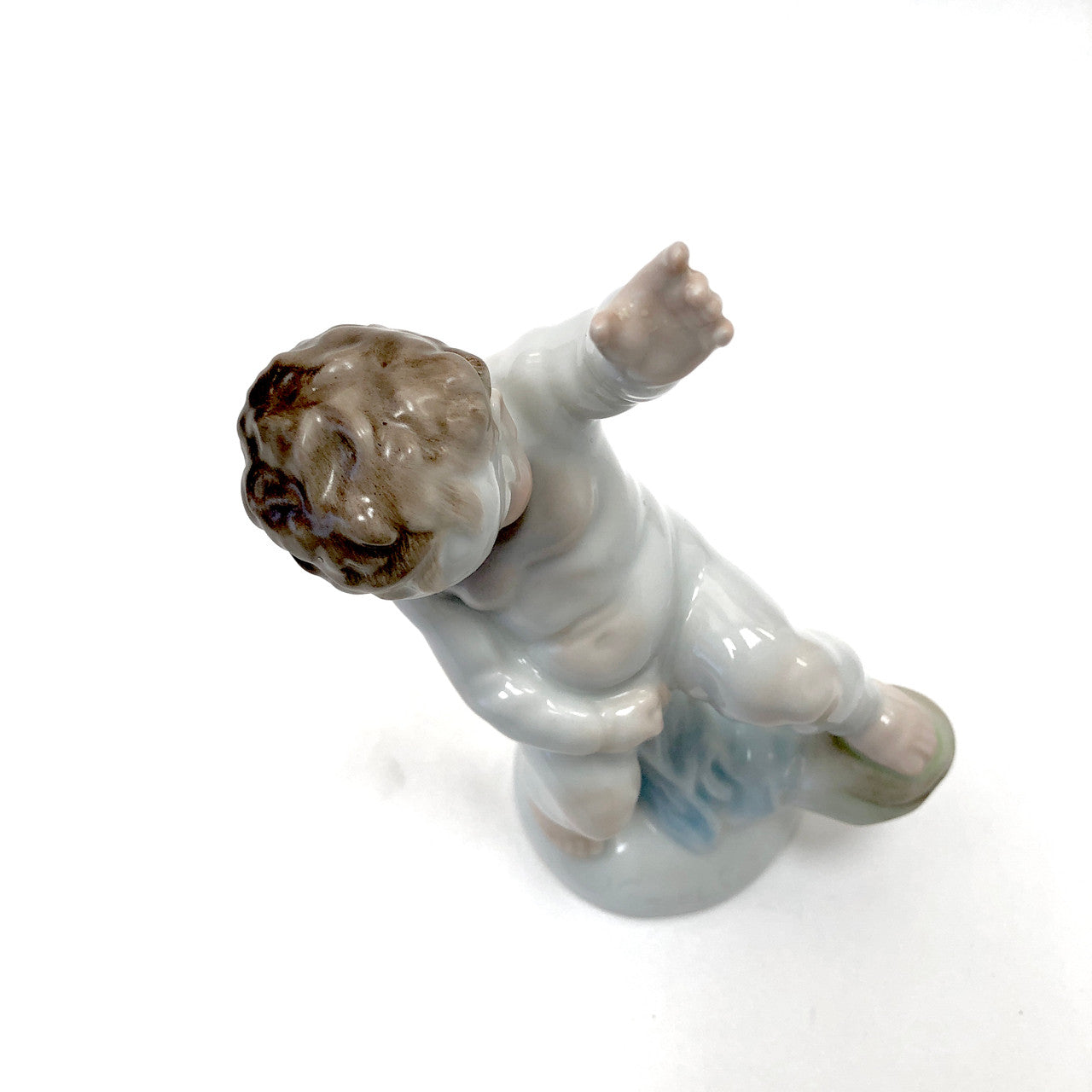 Herend, 5751 18, Figurine, Toddler, Cherub, Putti, Dancing, Hungary, Porcelain, Vintage, Mid-Century,