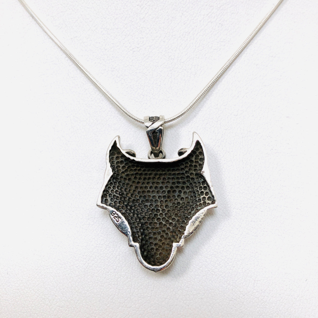 Sterling, Silver, Wolf, Head, Celtic, Pendant, Bali Style