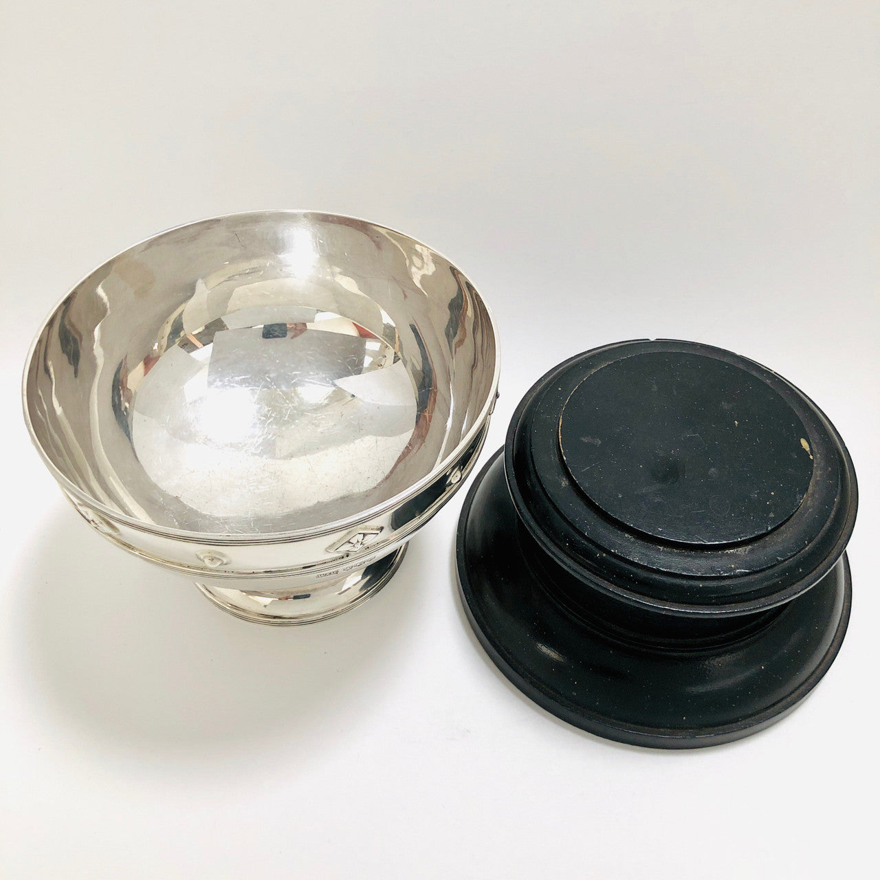 Vintage, Antique, Sterling, Silver, Bowl, Cup. Trophy, with Pedestal, 1922, Walker and Hall