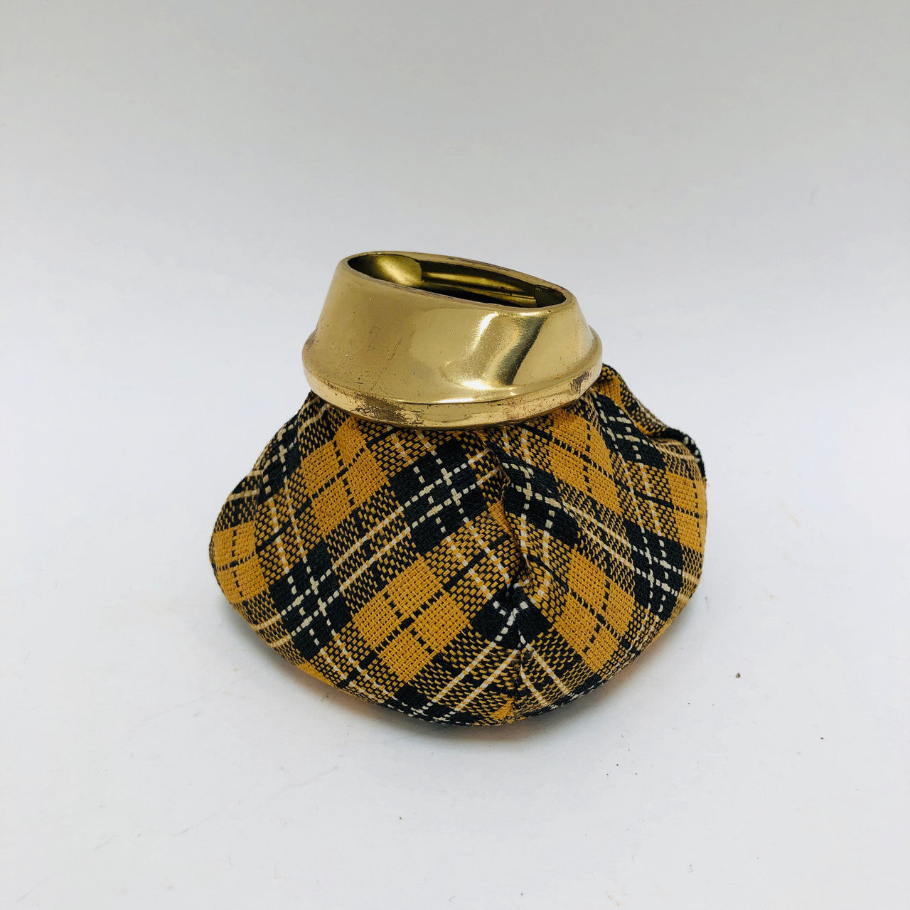 Ash Tray, Beanbag, Vintage, Plaid cloth, Retro, 1950s