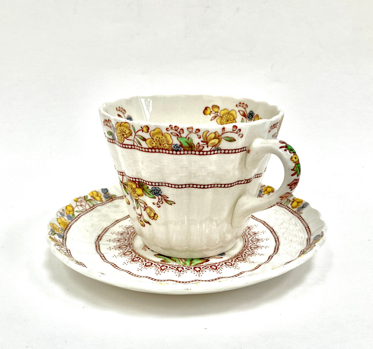 Spode, Copeland, Buttercup, Butter cup, Cup and Saucer, Teacup and Saucer, Tea cup and Saucer, Vintage, Antique