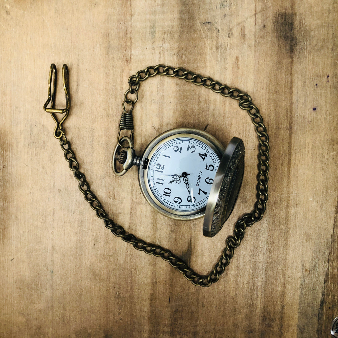 Vintage Style, Wind Up, Manual, and Battery Run, Pocket Watch, with Chain, Steampunk