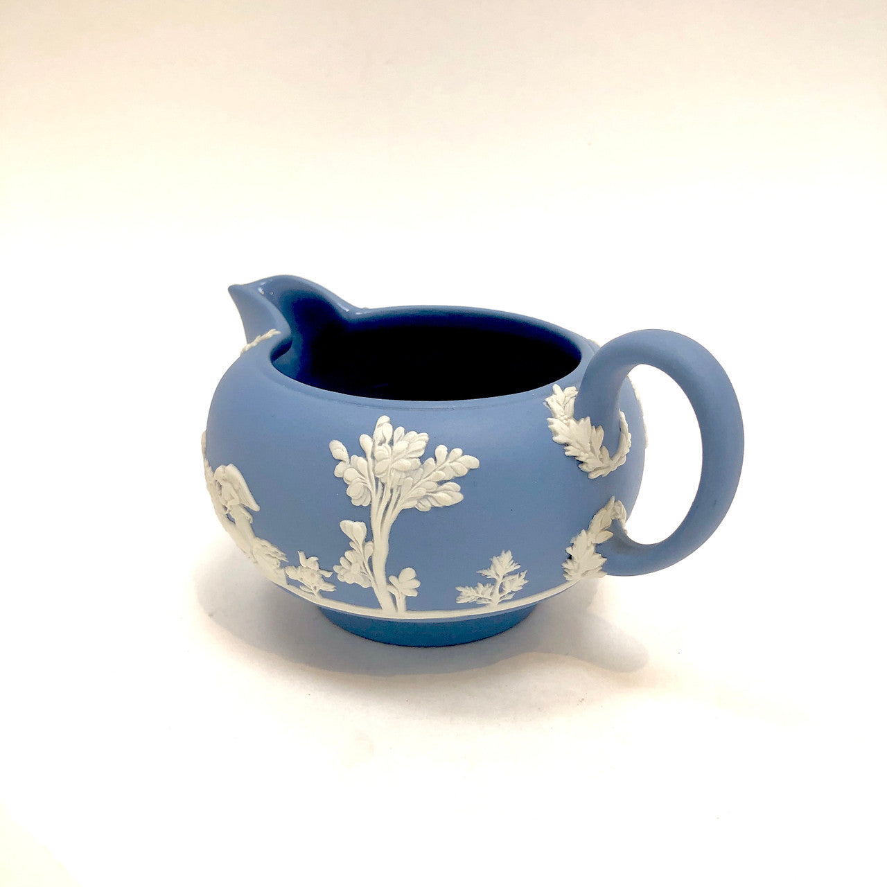 Wedgwood, Jasperware, Light Blue, Creamer, Cream Pot, Bisque, Vintage, Steampunk