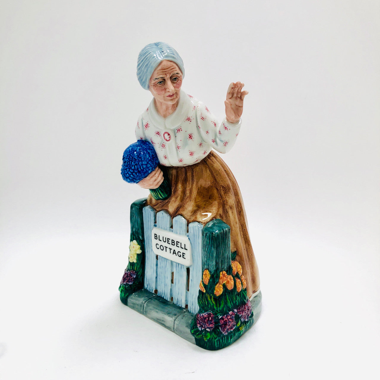Royal Doulton, "Thank You," Figurine, HN2732, Vintage, Fine Bone China, Bluebell Cottage