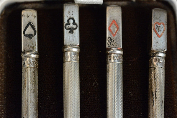 Sterling Silver, Mechanical, Bridge, Pencils, Vintage, with Original Hinged Case
