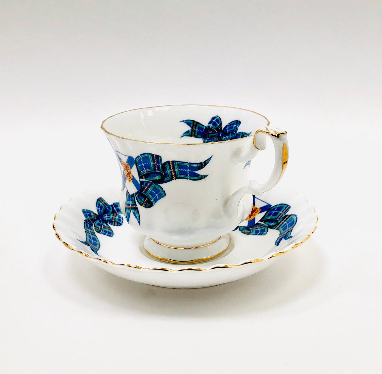 Royal Albert, Nova Scotia, Tartan, Montrose, Cup, Saucer, Teacup, Vintage, Steampunk