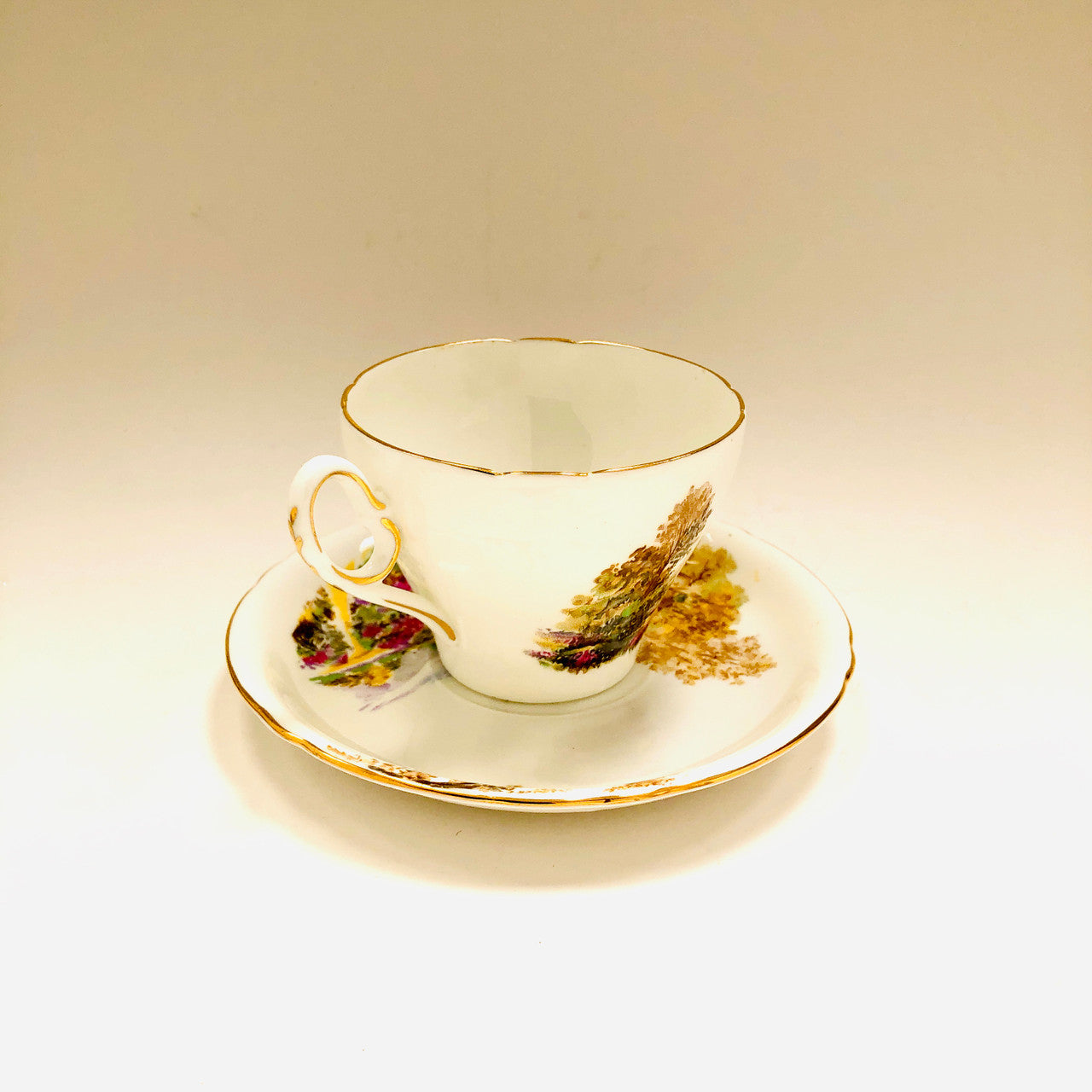 Shelley, Heather, Tea Cup, Teacup, Cup and Saucer, Saucer, Vintage, 1930's, 1940's