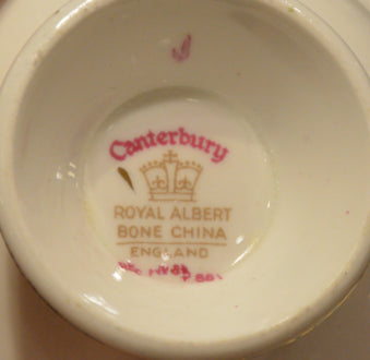 Royal Albert, Canterbury, Vintage, Sugar Bowl, Open