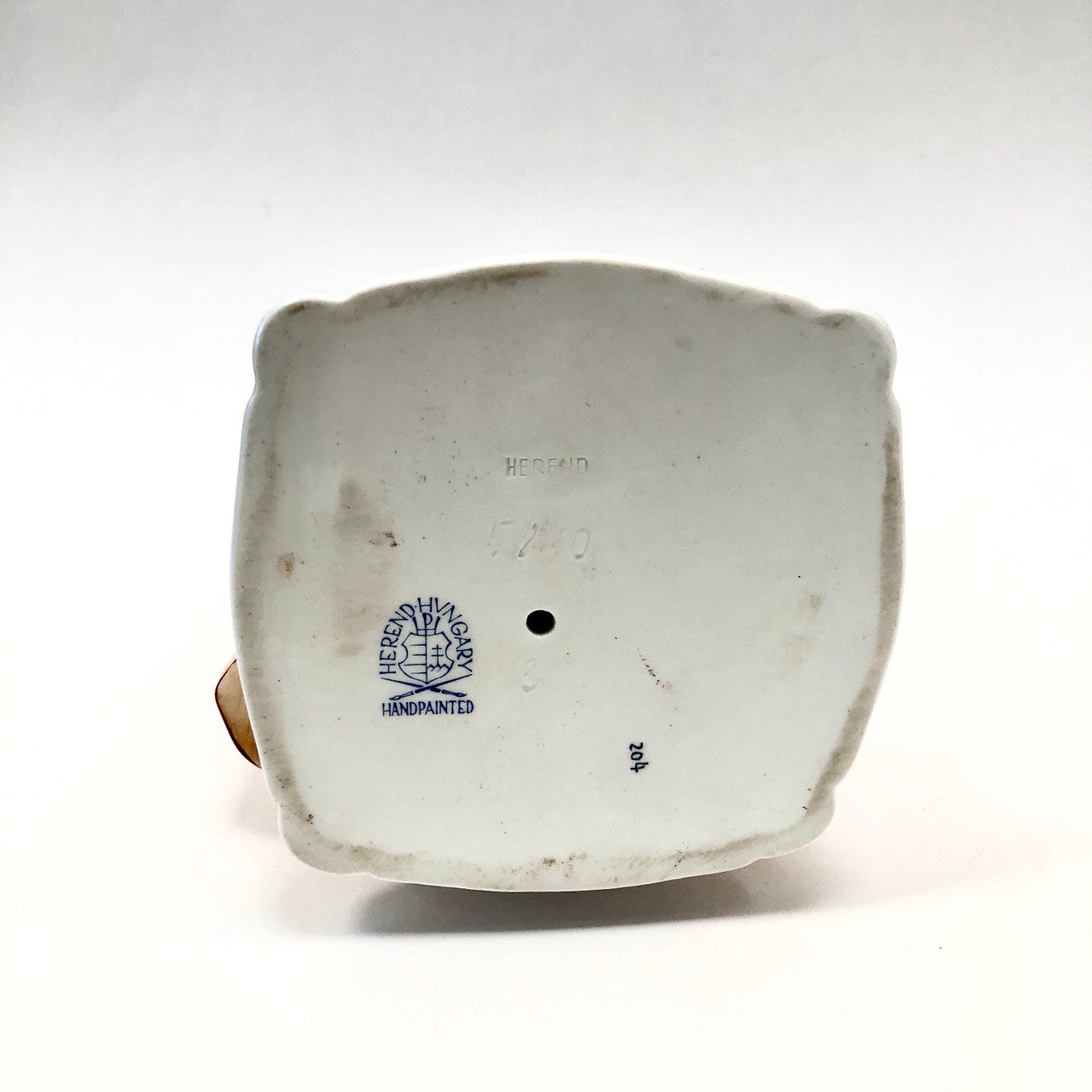 Herend, 5810, Figurine, Man Feeding Dog, Cheese, Hungary, Porcelain, Vintage, Mid-Century,