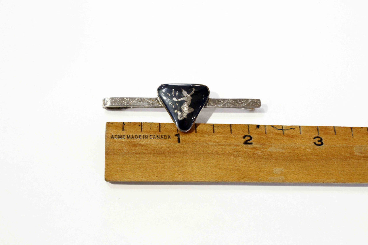 Siam Sterling Silver Tie Clip