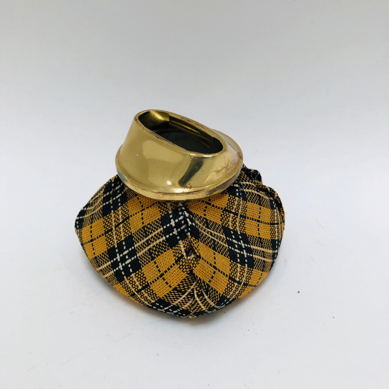 Ash Tray, Beanbag, Vintage, Plaid cloth, Retro, 1950s