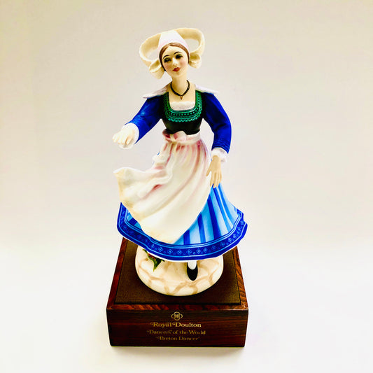 Royal Doulton, Dancers of the World, Breton Dancer, Brittany, HN 2383, Figurine, Ceramic, Limited Edition, 1981, Peggy Davies, with Certificate