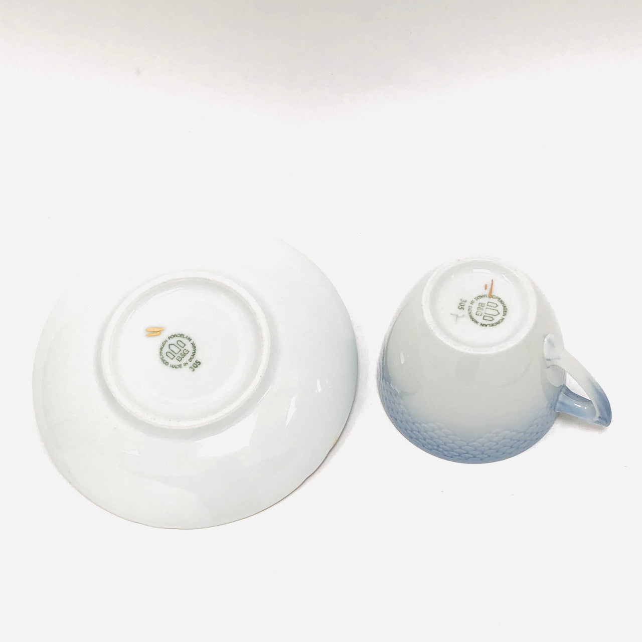 B & G, Bing and Grondahl, Seagull, Bird, Flying, Cup and Saucer, Tea Cup, Blue, White, Vintage
