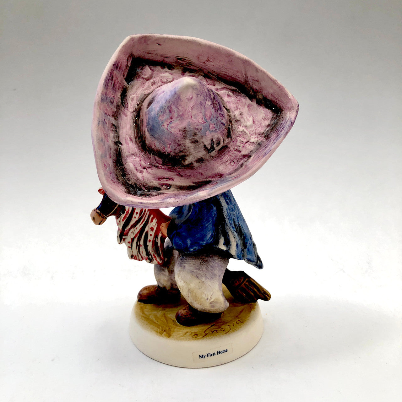 Goebel, Figurine, Vintage, My First Horse, 10 312, Del Grazia, Rare, Porcelain, Ceramic, Mexican Boy,
