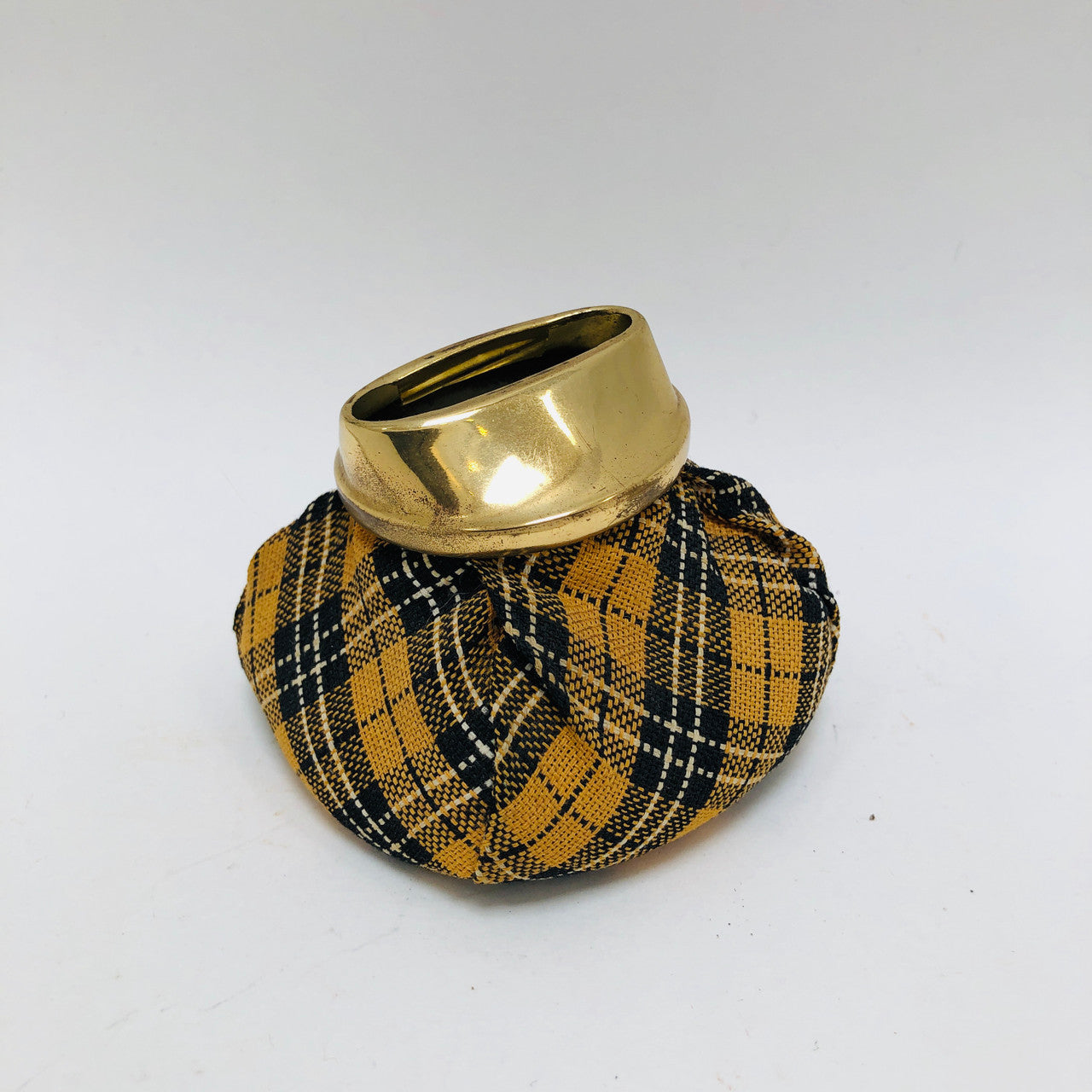 Ash Tray, Beanbag, Vintage, Plaid cloth, Retro, 1950s