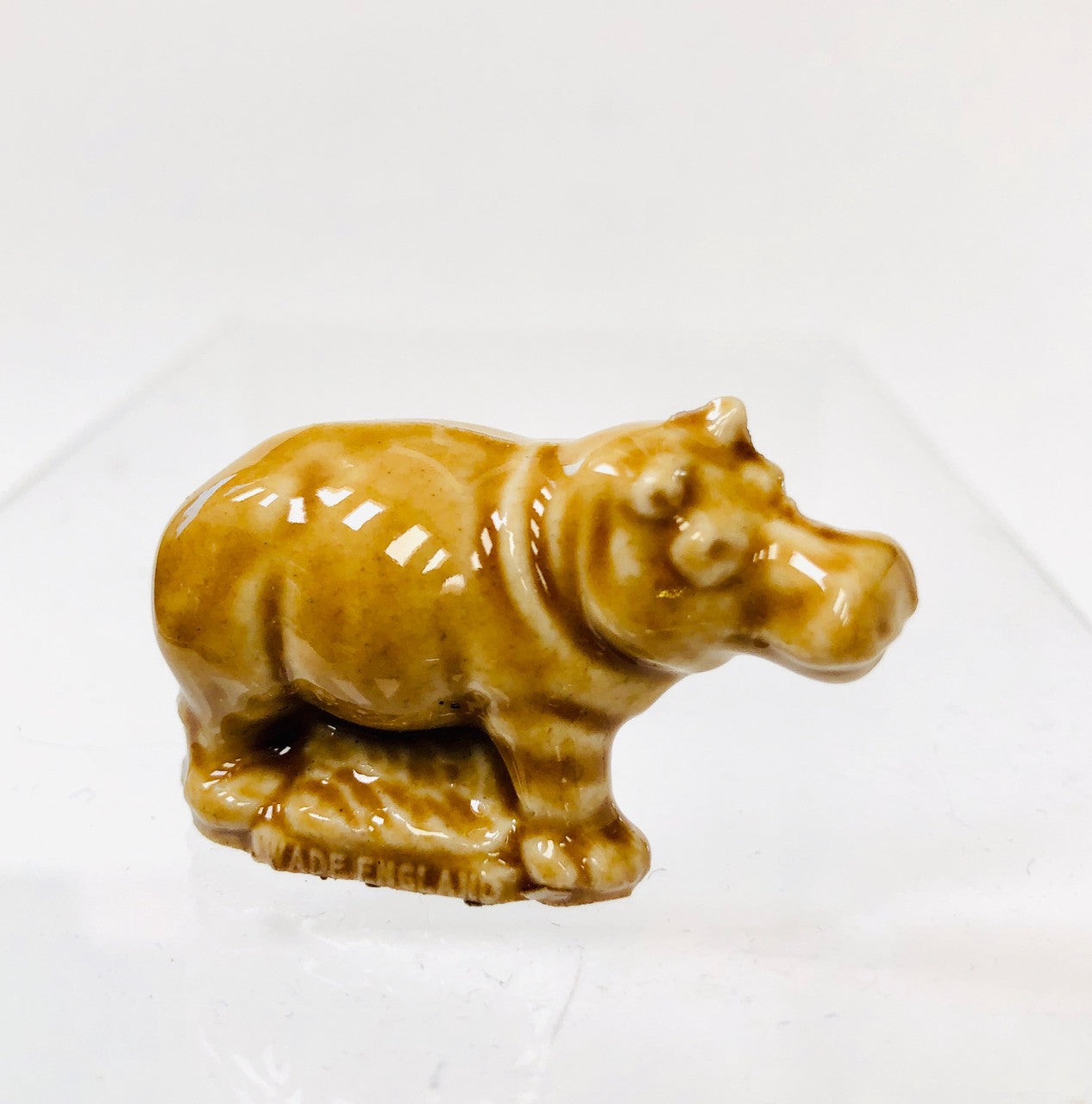 Wade, Whimsy, Red Rose, Figurine, Hippo, Tea, Happy Hippo, House Hippo, Hippopotamus, Vintage,