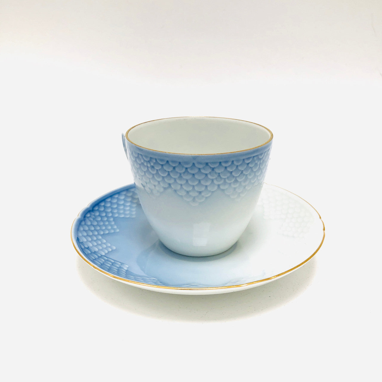 B & G, Bing and Grondahl, Seagull, Bird, Flying, Cup and Saucer, Tea Cup, Blue, White, Vintage