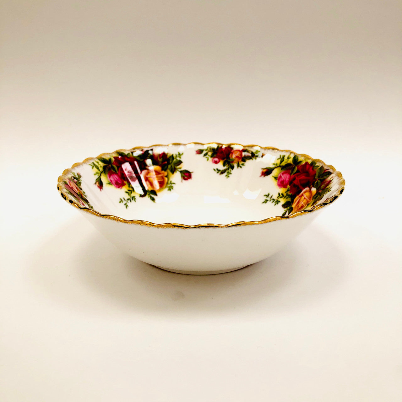 Royal Albert, Old Country Roses, Bowl, Soup, Coupe, Vintage, Red, Roses, England, Steampunk