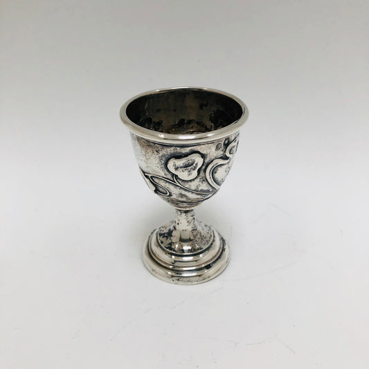 Art Nouveau Egg Cup - Sterling Silver, engraved "Hans"