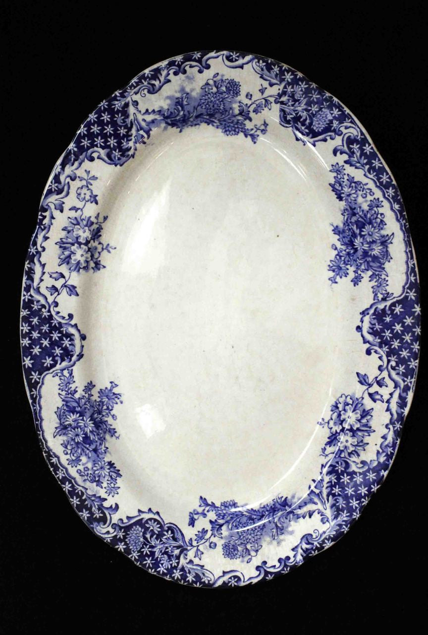Brittania Style, Blue Bell, Glasgow, Antique, Oval Platter