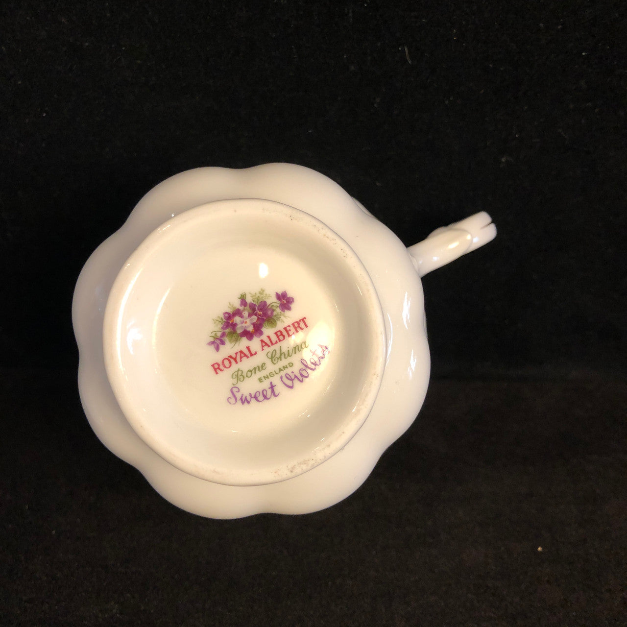 Royal Albert, Sweet Violets, Teacup, Saucer, Cup and Saucer, Vintage, England, Gold Trimmed