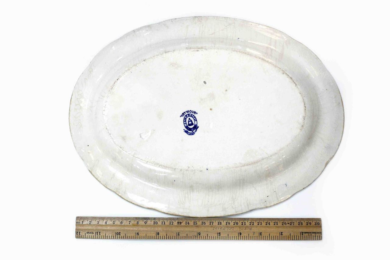 Brittania Style, Blue Bell, Glasgow, Antique, Oval Platter