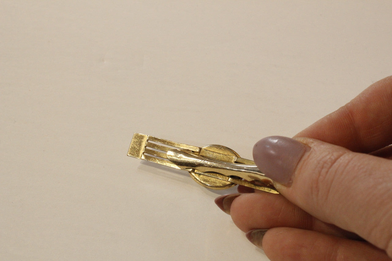 Vintage Lucite Bezel Intaglio Horse Head Tie Clip, Anson