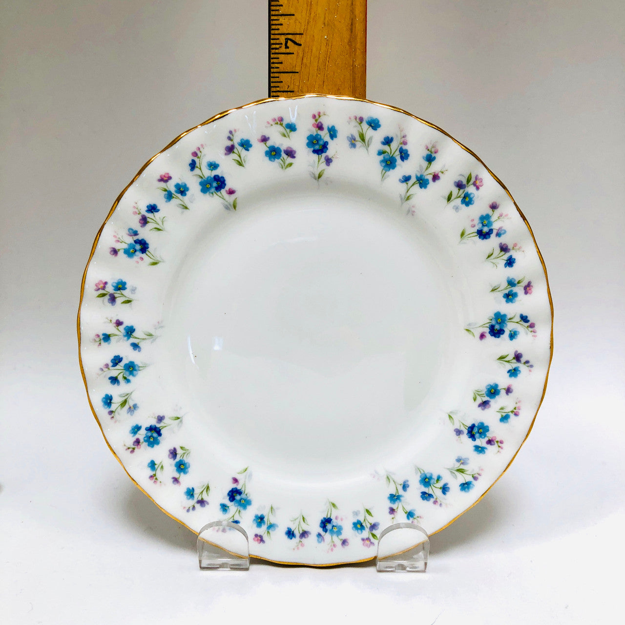 Royal Albert, Memory Lane, SINGLE, Bread and Butter, Plate, Vintage, England, Bone China, Steampunk, 6.25"