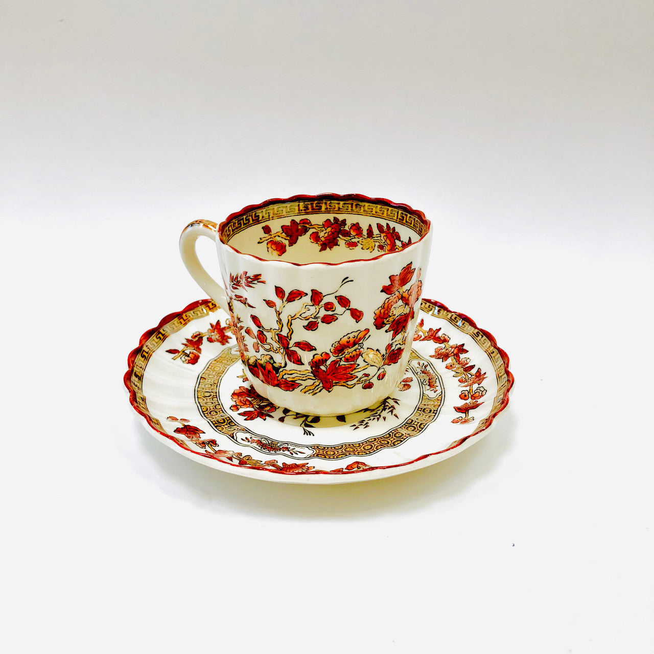Spode Copeland India Tree Cup and Saucer, Teacup and Saucer, Tea cup and Saucer, Vintage, Antique
